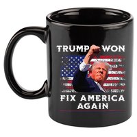 Trump Won 11oz C Handle Ceramic Mug