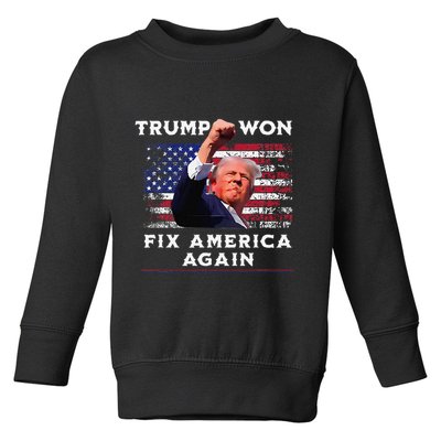 Trump Won Toddler Sweatshirt