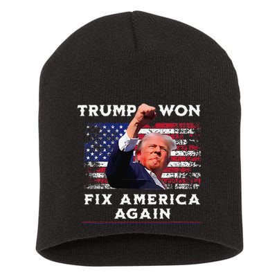 Trump Won Short Acrylic Beanie