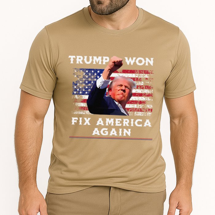 Trump Won Cooling Performance Crew T-Shirt