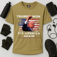 Trump Won Cooling Performance Crew T-Shirt