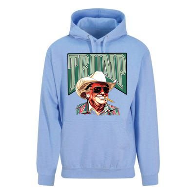 Trump Western Trump Cowboy Make America Great Trump Daddy Unisex Surf Hoodie