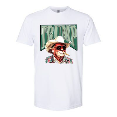 Trump Western Trump Cowboy Make America Great Trump Daddy Softstyle CVC T-Shirt