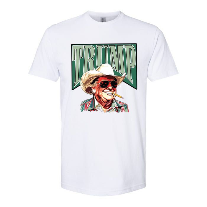 Trump Western Trump Cowboy Make America Great Trump Daddy Softstyle CVC T-Shirt