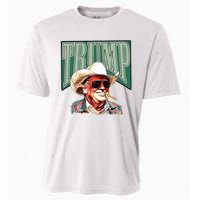 Trump Western Trump Cowboy Make America Great Trump Daddy Cooling Performance Crew T-Shirt