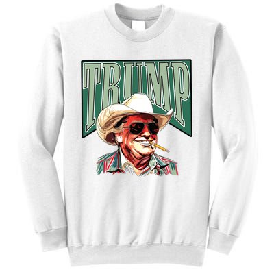 Trump Western Trump Cowboy Make America Great Trump Daddy Sweatshirt