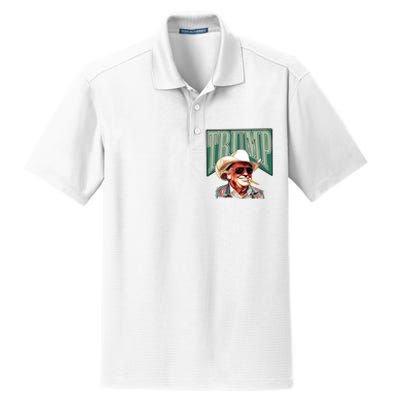 Trump Western Trump Cowboy Make America Great Trump Daddy Dry Zone Grid Polo