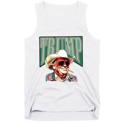 Trump Western Trump Cowboy Make America Great Trump Daddy Tank Top