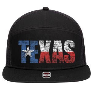 Texas Women Texas State Flag 7 Panel Mesh Trucker Snapback Hat