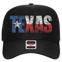 Texas Women Texas State Flag High Crown Mesh Back Trucker Hat