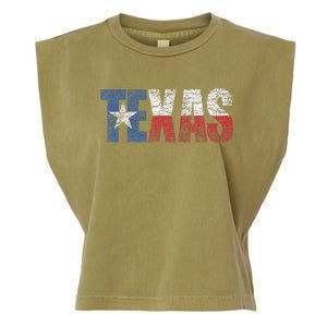 Texas Women Texas State Flag Garment-Dyed Women's Muscle Tee