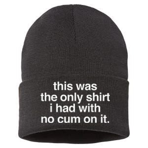 This Was The Only I Had With No Cum On It Sustainable Knit Beanie