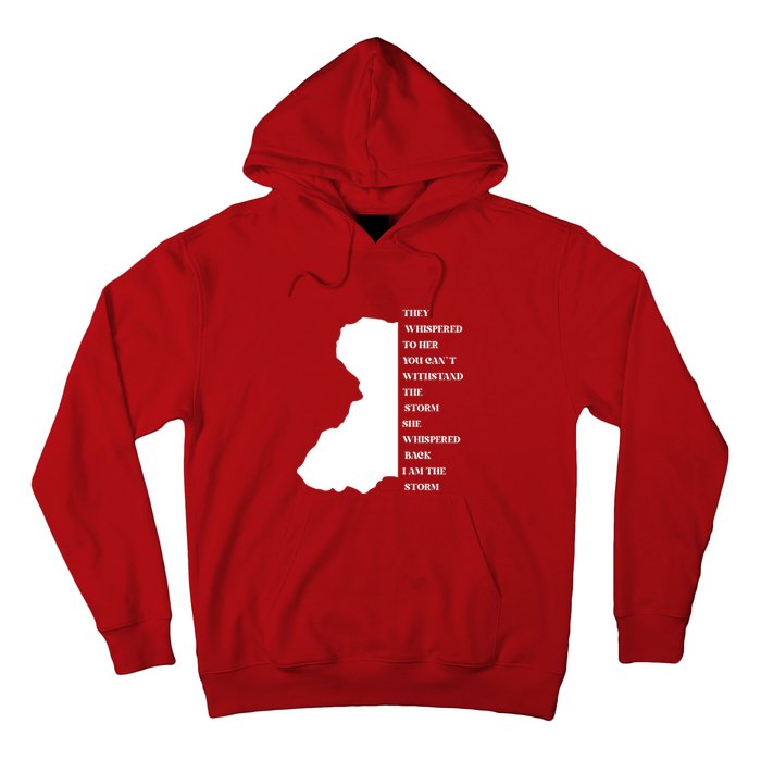 They Whispered To Her You Can't Withstand The Storm Black History Month Hoodie