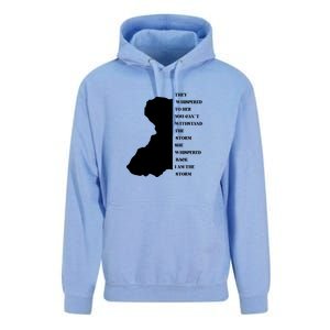 They Whispered To Her You Can't Withstand The Storm Black History Month Unisex Surf Hoodie