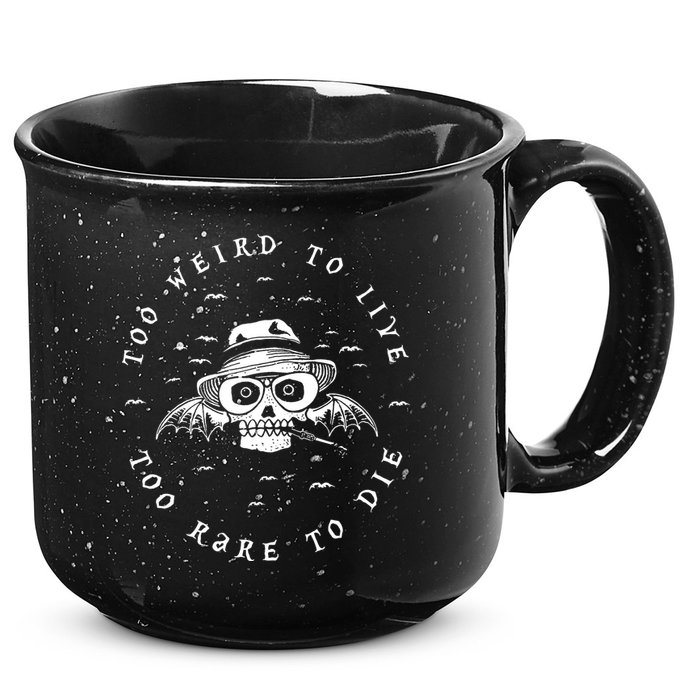 Too Weird To Live Too Rare To Die 15oz Campfire Ceramic Mug
