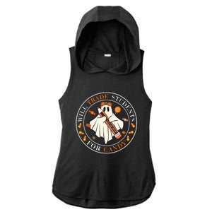 Teacher Will Trade Students For Candy Easy Halloween Costume Ladies PosiCharge Tri-Blend Wicking Draft Hoodie Tank