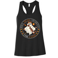 Teacher Will Trade Students For Candy Easy Halloween Costume Women's Racerback Tank