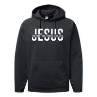 The Way Truth Life John 14 6 Christian Faith Bible Verse Performance Fleece Hoodie