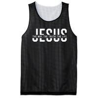 The Way Truth Life John 14 6 Christian Faith Bible Verse Mesh Reversible Basketball Jersey Tank