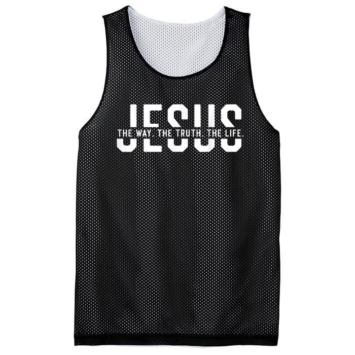 The Way Truth Life John 14 6 Christian Faith Bible Verse Mesh Reversible Basketball Jersey Tank