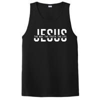 The Way Truth Life John 14 6 Christian Faith Bible Verse PosiCharge Competitor Tank