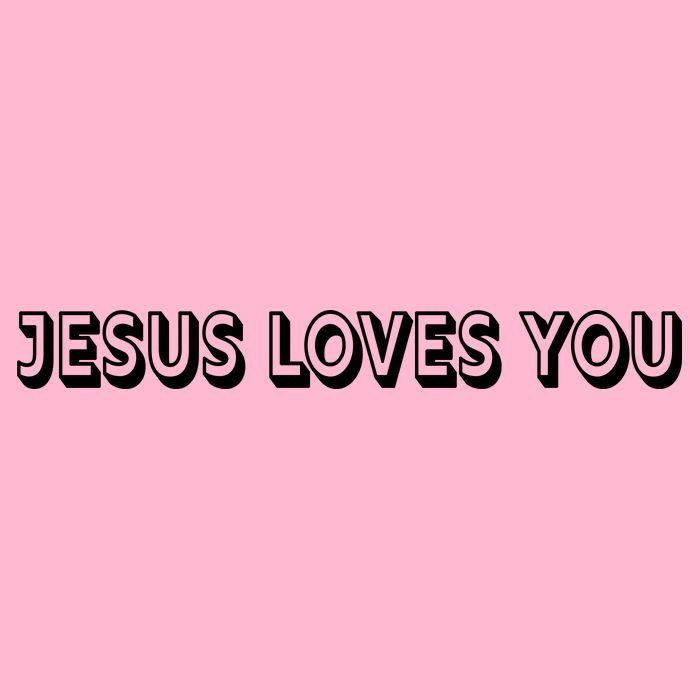 Top Words That Christians Say JESUS LOVES YOU Premium T-Shirt