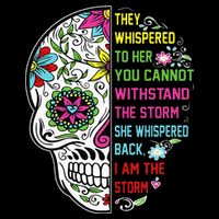 They whispered to her you cannot withstand the storm Skull Impact Tech Backpack
