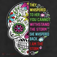 They whispered to her you cannot withstand the storm Skull 25L Jumbo Tote