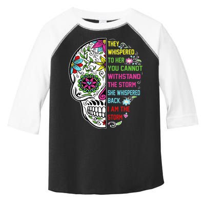 They whispered to her you cannot withstand the storm Skull Toddler Fine Jersey T-Shirt