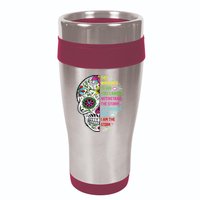 They whispered to her you cannot withstand the storm Skull 16oz Travel Tumbler