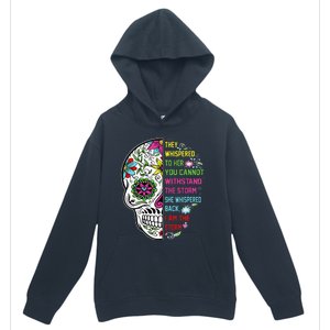 They whispered to her you cannot withstand the storm Skull Urban Pullover Hoodie