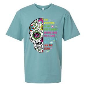 They whispered to her you cannot withstand the storm Skull Sueded Cloud Jersey T-Shirt