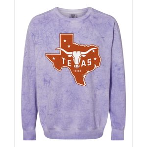 Texas Western Texas Map Colorblast Crewneck Sweatshirt