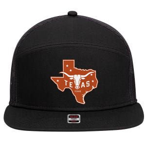 Texas Western Texas Map 7 Panel Mesh Trucker Snapback Hat