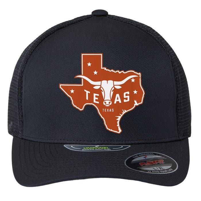 Texas Western Texas Map Flexfit Unipanel Trucker Cap