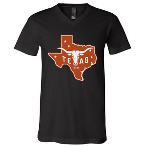 Texas Western Texas Map V-Neck T-Shirt