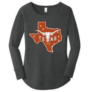 Texas Western Texas Map Women's Perfect Tri Tunic Long Sleeve Shirt