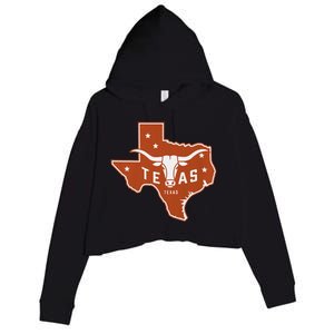 Texas Western Texas Map Crop Fleece Hoodie