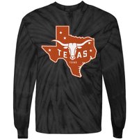 Texas Western Texas Map Tie-Dye Long Sleeve Shirt