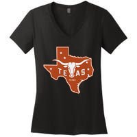 Texas Western Texas Map Women's V-Neck T-Shirt