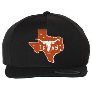 Texas Western Texas Map Wool Snapback Cap