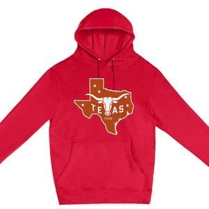 Texas Western Texas Map Premium Pullover Hoodie