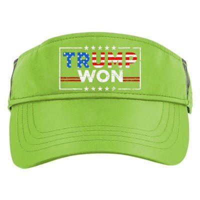 Trump Won The Election Winner 2024 Trump 2.0 Trump Is Back Adult Drive Performance Visor