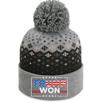 Trump Won The Election Winner 2024 Trump 2.0 Trump Is Back The Baniff Cuffed Pom Beanie