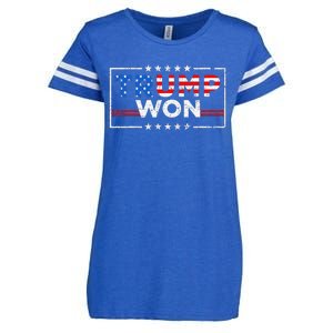 Trump Won The Election Winner 2024 Trump 2.0 Trump Is Back Enza Ladies Jersey Football T-Shirt