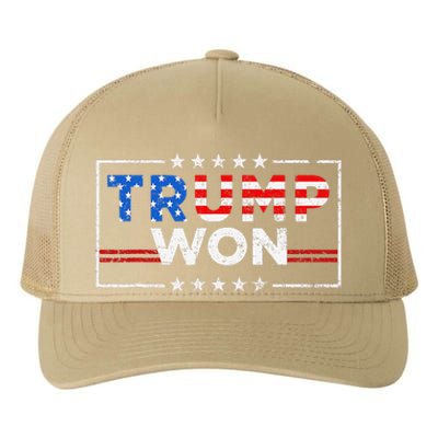 Trump Won The Election Winner 2024 Trump 2.0 Trump Is Back Yupoong Adult 5-Panel Trucker Hat