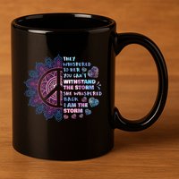 They Whispered To Her You CanT Withstand The Storm 11oz C Handle Ceramic Mug