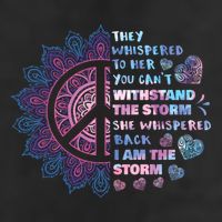 They Whispered To Her You CanT Withstand The Storm Golf Towel