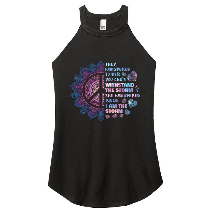 They Whispered To Her You CanT Withstand The Storm Women's Perfect Tri Rocker Tank