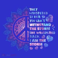 They Whispered To Her You CanT Withstand The Storm 16 in Basic Backpack